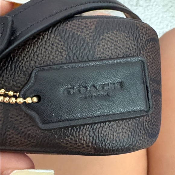 Coach Brown & Black Signature Crossbody with Gold Logo - Picture 7 of 10